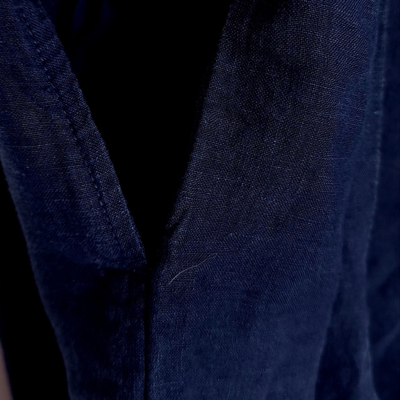 Anthropologie cloth & stone linen crop jumpsuit size Medium - Picture 4 of 7